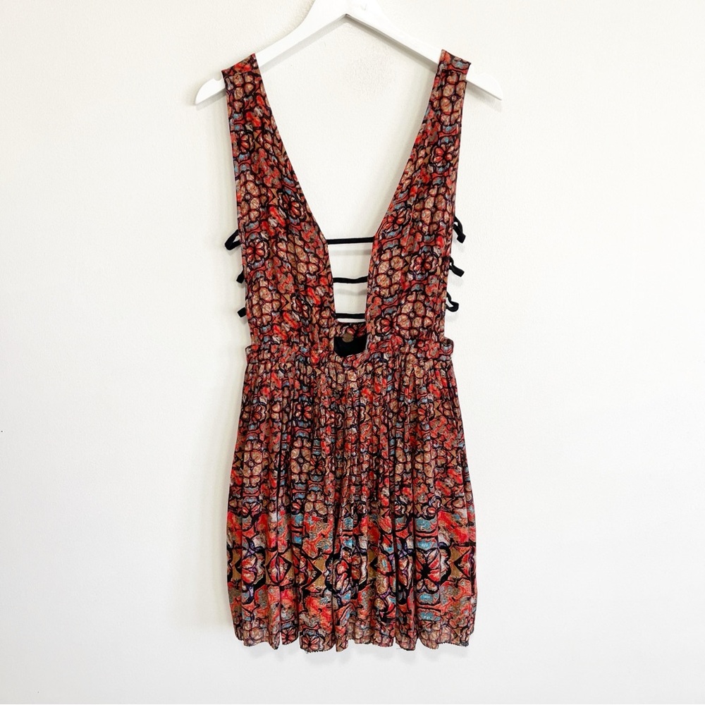 BOGO! Free People One Java Cascade Mini Red Dress - image 5